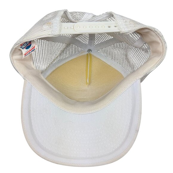 MY WIFE SAYS I NEVER LISTEN TO HER WHITE MESH Snapback TRUCKER HAT By Nissun - Picture 10 of 12